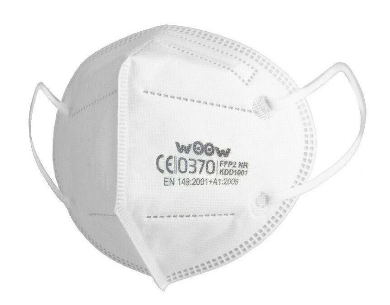 WOOW / Respirátor FFP2 bez ventilu 50ks/bal