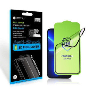 Bestsuit Flexible Hybrid Glass 5D for Apple iPhone 15 Pro Max black