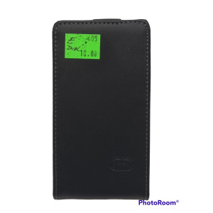 Knižkové púzdro Flip s magnetom pre Sony Xperia E čierne