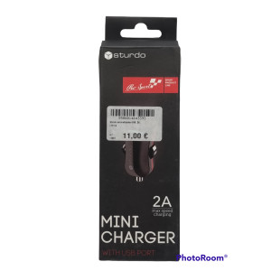Autonabíjačka USB adaptér 2A čierny