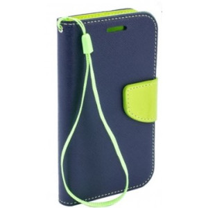 Fancy Book Case pre LG G3 mini navy/lime