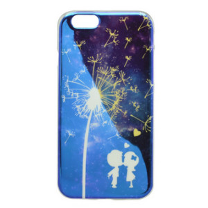 Vzorované gumené puzdro / obal iPhone 7, púpava