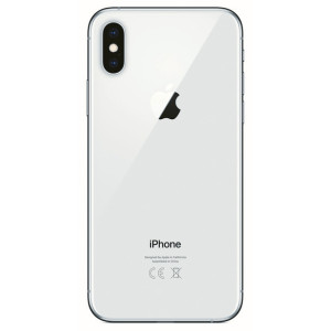 Stredný kryt Apple iPhone Xs Silver Originál