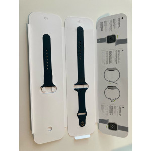 Remienok Apple Watch 44mm čierny športový remienok - M/L a S/M Originál