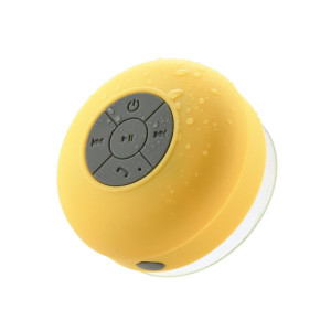 Waterproof 3W bluetooth speaker + radio + suction cup YELLOW