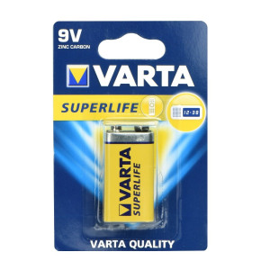 Zinc Battery Varta Superlife 9V - 1 piece